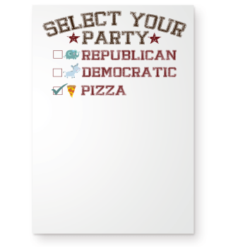 select your party and pizza