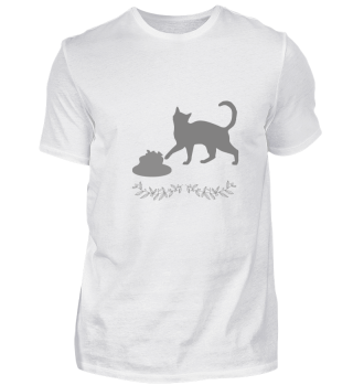Cakes makes cute cats happy - T-Shirt