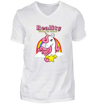 Einhorn Realität Regenbogen Shirt 
