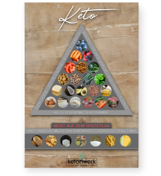 Keto - Food Pyramide Rustikal