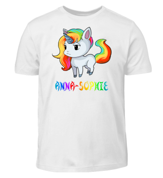Anna-Sophie Unicorn Kids T-Shirt
