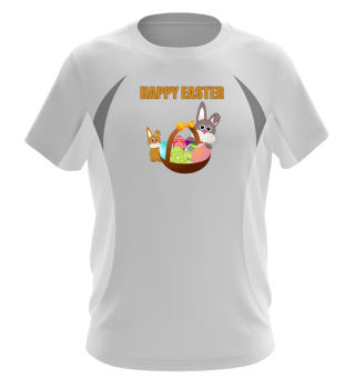 Happy Easter Bunny and Eggs - Gift Idea