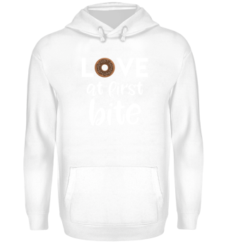 Love at first bite Donut Cookie - Liebe Lustig Spruch Süß Fast Food funny cool Geschenk Gift Birthday Geburtstag