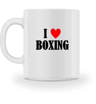 Kaffeetasse I love boxing