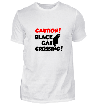 Caution! Black cat crossing!