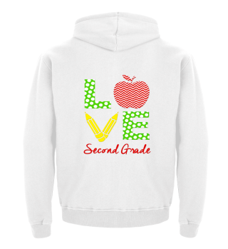 Second Grade Love Shirt School Gift Idea