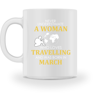 March Woman travelling