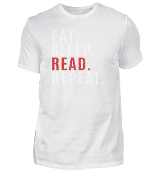 Eat Sleep Read Repeat Cool Funny Gift