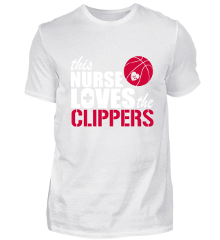 Nurse love heart basketball Clippers