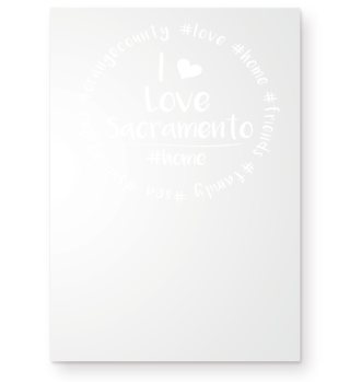 I Love Sacramento - black, Kalifornien, USA, Amerika, Amerikanisch, Orange, County, trump T-Shirt Shirt