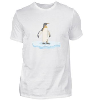 Save the climate Penguin Alone ice floe