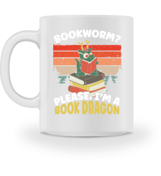 Book Dragon Funny Bookworm Book Lovers