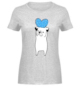 Hund mit Liebesherz Valentinstag T-Shirt