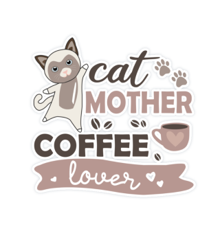 cat mother coffee Lover süße Katzen