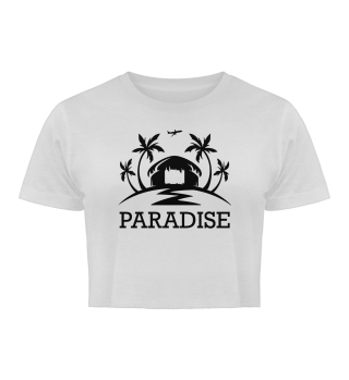 PARADISE Damen Crop-Shirt