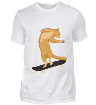 Katze auf Skateboard | Katzen | Skate