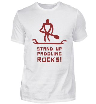 stand up paddling rocks