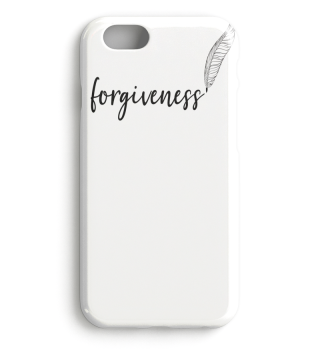 Forgiveness Feather Slogan Handwritten