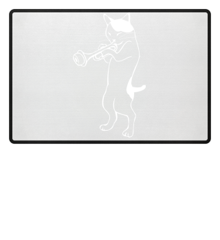 cat is playing the trumpet! cat, music