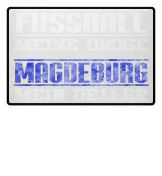 Magdeburg Fußmatte Fußball Fan Geschenk
