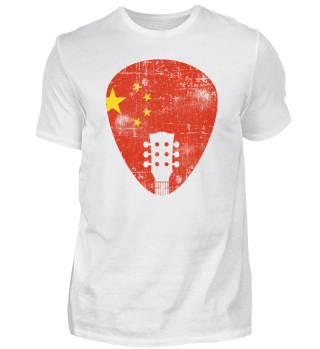 China Flagge Gitarre Plektrum