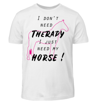Horse Horses Gift Therapy Riding funny