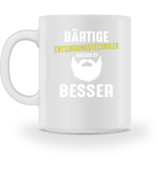 Entsorgungstechniker Bart Beard Geschenk