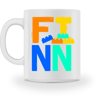 Kids Name Finn - Colorful Birthday Gift