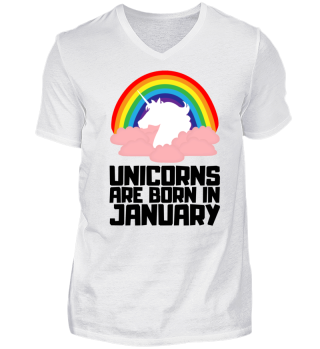 Unicorns Are Born In January Geburtstag