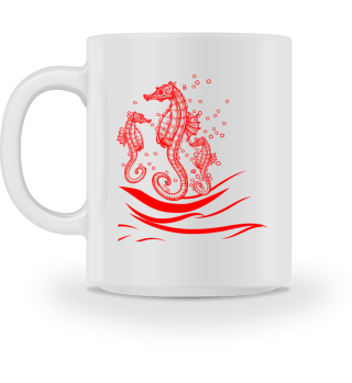 GIFT- SEAHORSES GROUP RED