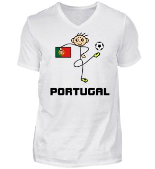 Strichmännchen Fußball Portugal