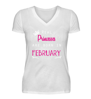 Princesses February Shirt Month Birthday