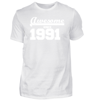 Funny T Shirt Awesome since 1989 gift 