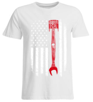 Cool Mechanic shirt/sweater with US flag