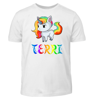 Terri Unicorn Kids T-Shirt