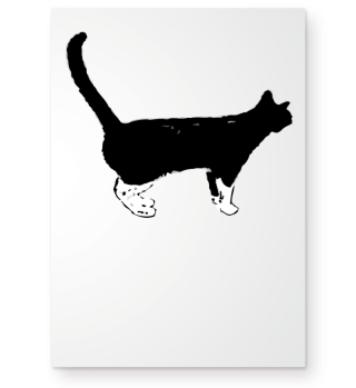 Katze | Zeichnung | schwarz