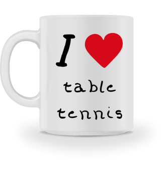 I love table tennis, Geschenk