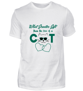 T-Shirt Geschenk Liebe Katze