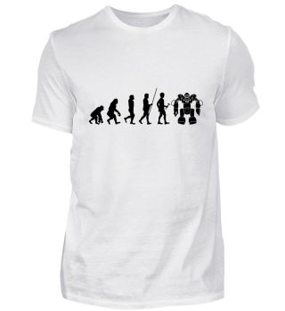 Evolution zum Roboter - T-Shirt
