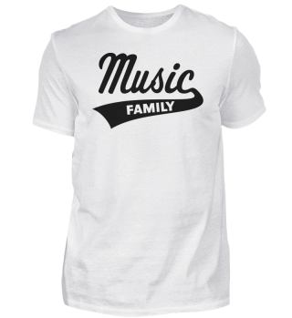 Music Family (Musikerfamilie / Musik / Familie) Black