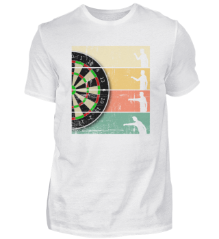 retro dart shirt, funny men's gift for d