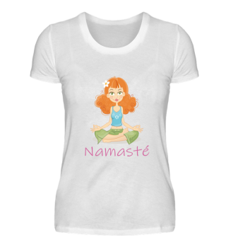 Namaste Funny Yoga Girl T-Shirt