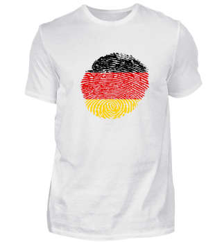Deutschland Flagge Fingerabdruck