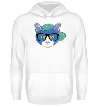 Cat with glasses