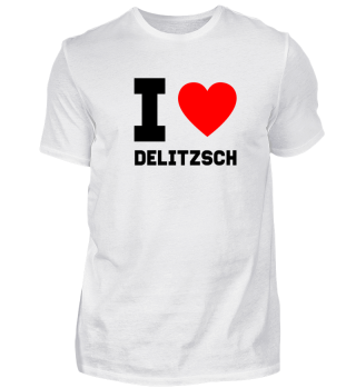 Geschenk Sachsen I Love Delitzsch