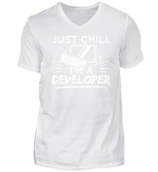 Developer Programmer Shirt Just Chill