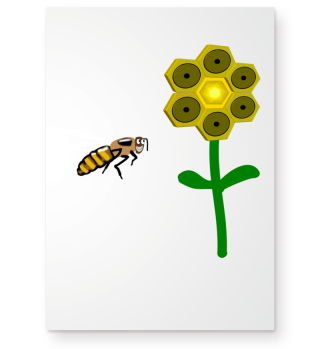 Biene und Musik Blume