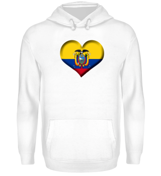 Ecuador Herz Flagge