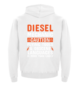 Diesel-Mechaniker Vorsicht