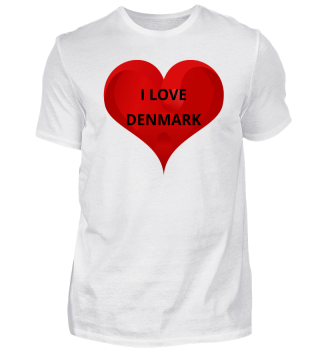 I Love Denmark Dänemark Geschenkidee